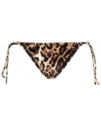 Vetements - Leopard-print Velour Bikini Bottoms - Lyst