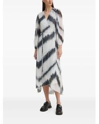 Bruuns Bazaar - Gewickeltes Midikleid Mit Batikmuster - Lyst