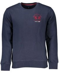 La Martina - Embroidered-Logo Cotton Sweater - Lyst