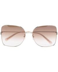 Gucci - Sonnenbrille Im Oversized-Look - Lyst