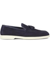 Doucal's - Suède Loafers Met Kwastjes - Lyst