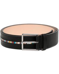 Paul Smith - シグネチャーストライプ レザーベルト - Lyst