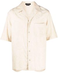 Versace - Barocco Silhouette Chambray Shirt - Lyst