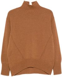 Whyci - Roll-Neck Ribbed-Trim Sweater - Lyst