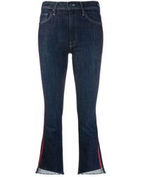 Mother Cropped Jeans - Blauw