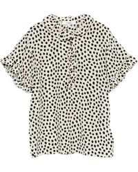 Chloé - Ruffled-Neck Blouse - Lyst