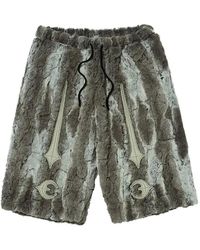 THUG CLUB - Tc Bone Faux-Fur Shorts - Lyst