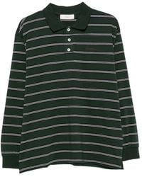 DUNST - Striped Long-Sleeve Polo Shirt - Lyst