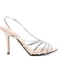 ALEVI - Rhinestone-Embellished Sandals - Lyst