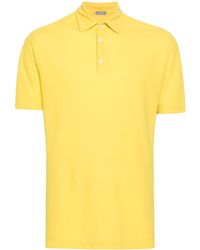 Zanone - Fine-knit Cotton Polo Shirt - Lyst