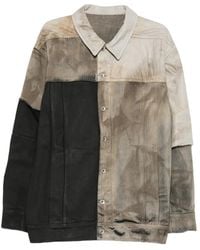 Rick Owens - Jumbo Worker Panelled Jacket - Lyst