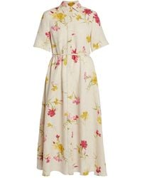 Erdem - Floral-Print Shirt Dress - Lyst