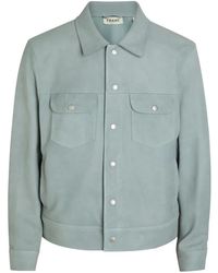 FRAME - Chaqueta De Piel Con Bolsillo De Parche - Lyst