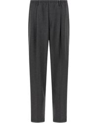 Cellar Door - Pleated Elastic-Waistband Trousers - Lyst