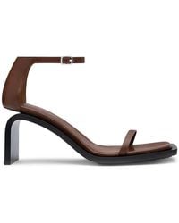 Courreges - Stream 75Mm Leather Sandals - Lyst