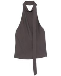Alysi - Halterneck Sleeveless Top - Lyst
