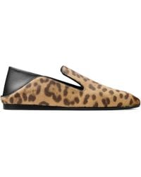Jimmy Choo - Eliot Leopard-Print Slippers - Lyst