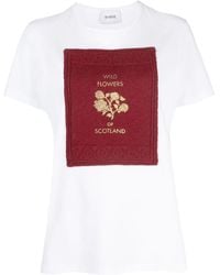 Barrie - Logo-Patch Cotton T-Shirt - Lyst