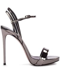 Le Silla - Gwen 132Mm Metallic-Effect Sandals - Lyst
