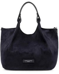 Gianni Chiarini - Dua Suede Logo-Plaque Tote Bag - Lyst