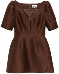ShuShu/Tong - Bow-Detailing Puff-Sleeve Dress - Lyst
