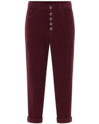 Dondup - Corduroy Button-Front Trousers - Lyst
