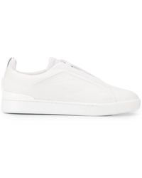 Ermenegildo Zegna Sneakers mit Schnürung - Weiß