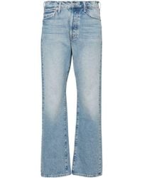 Mother - Ditcher Hover Mid-rise Straight-leg Jeans - Lyst