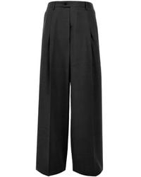 MARSĒM - Pleated Wide-Leg Trousers - Lyst