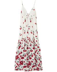 Twinset - Cherry-Print Lace Long Dress - Lyst