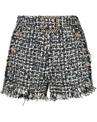 Edward Achour Paris - Rough-Cut Tweed Shorts - Lyst