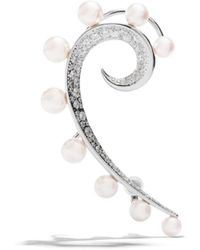 Orecchini in oro 18kt Kinetic con perle di Tasaki in Metallizzato Donna Gioielleria da Orecchini e ear cuff da 
