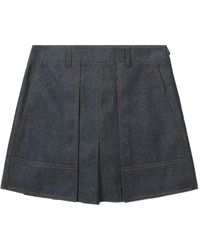 Juun.J - Pleated Denim Shorts - Lyst