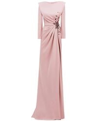 Gemy Maalouf - Structured-Shoulders Maxi Dress - Lyst