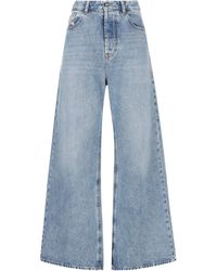 DIESEL - Jean À Patch Logo - Lyst