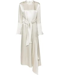 Nanushka - Maxikleid Aus Satin - Lyst