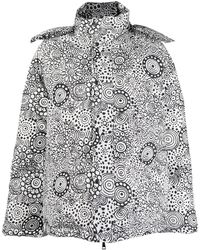 10 Corso Como - Abstract-Print Hooded Puffer Jacket - Lyst