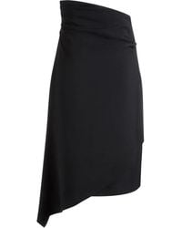 Bally - Wrap Asymmetric Midi Skirt - Lyst