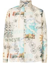 Amir Slama - Graphic-Print Button-Up Shirt - Lyst