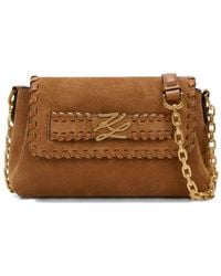 KARL LAGERFELD - K/Autograph Whipstitch-Trim Crossbody Bag - Lyst