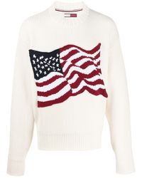 Tommy Hilfiger Stars-and-stripes Appliqué Jumper - White