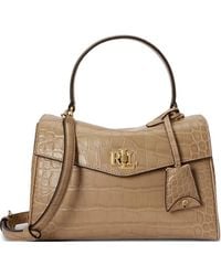 Ralph Lauren - Petit Sac À Main Farrah À Effet Peau De Crocodile - Lyst