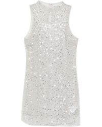 Patrizia Pepe - Sequin-Embellishment Mini Dress - Lyst