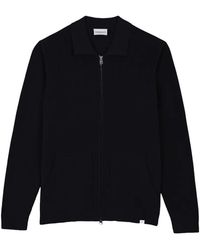 NOWADAYS - Cardigan En Maille Côtelée À Zip - Lyst