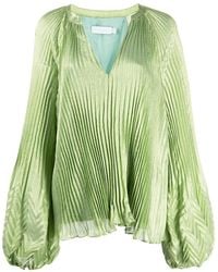 Jonathan Simkhai - Vネック プリーツ トップ - Lyst