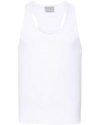 VTMNTS - Paris Logo-embroidered Tank Top - Lyst