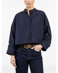 Twp - Camisa Sin Cuello Con Botones - Lyst