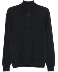 Drumohr - Maglione A Collo Alto Con Zip Corta - Lyst
