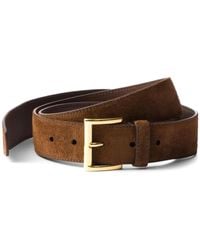 Prada - Ceinture En Daim Cacao - Lyst