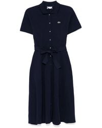 Lacoste - Mini-Piqué Polo Dress - Lyst